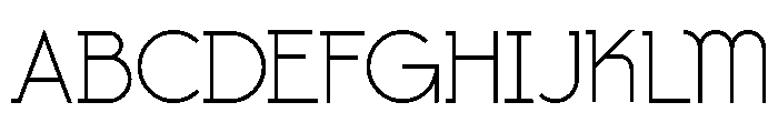 Colorless Standard Regular Font UPPERCASE
