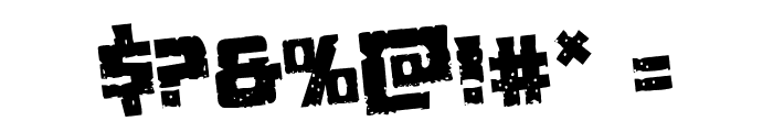 Colossus Rotated Font OTHER CHARS
