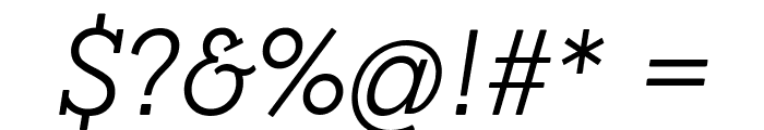Coltan Gea Light Italic Font OTHER CHARS