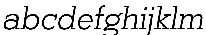 Coltan Gea Light Italic Font LOWERCASE