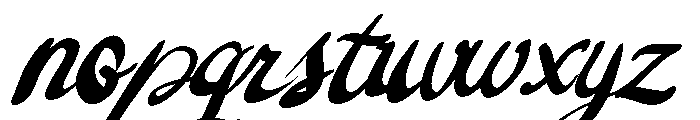 Columbia Font LOWERCASE