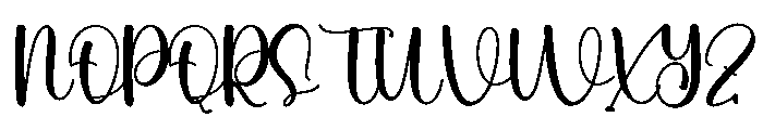 Comfortable Font UPPERCASE