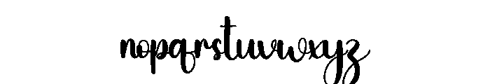 Comfortable Font LOWERCASE