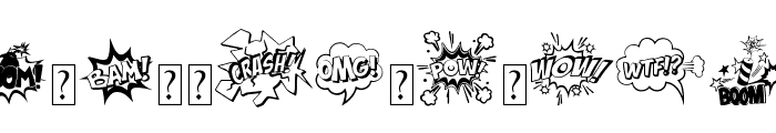 Comic Boom Elements_DEMO Font UPPERCASE