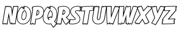 Comic Hero DEMO Outline Font UPPERCASE