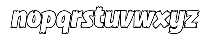 Comic Hero DEMO Outline Font LOWERCASE