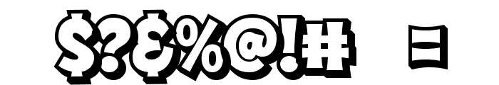 Comic Jungle Extrude Font OTHER CHARS