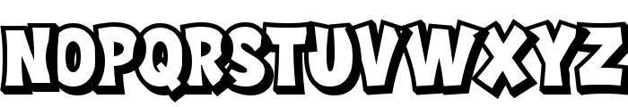Comic Jungle Extrude Font UPPERCASE