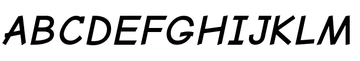 Comic Neue Angular Bold Oblique Font UPPERCASE