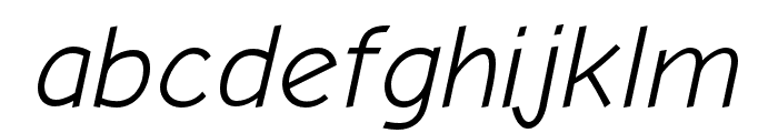 Comic Neue Angular Oblique Font LOWERCASE