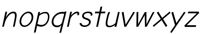 Comic Neue Angular Oblique Font LOWERCASE