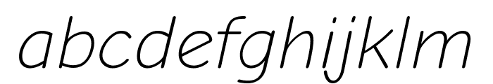 Comic Neue Light Italic Font LOWERCASE