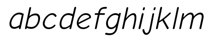 Comic Neue Oblique Font LOWERCASE