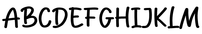 Comic Real Font UPPERCASE