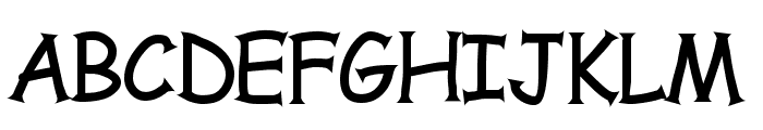 Comic Serif Font UPPERCASE