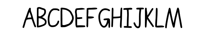 Comic_hand Logan Regular Font UPPERCASE