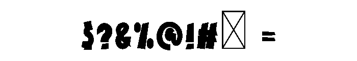 Comica Boom Font OTHER CHARS