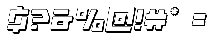 Command Override 3D Italic Font OTHER CHARS