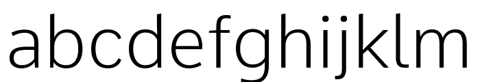 Comme ExtraLight Font LOWERCASE