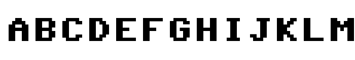 Commodore 64 Pixeled Font UPPERCASE