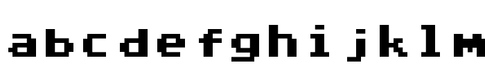 Commodore 64 Pixelized Font LOWERCASE