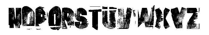 Complete Destroy Font LOWERCASE