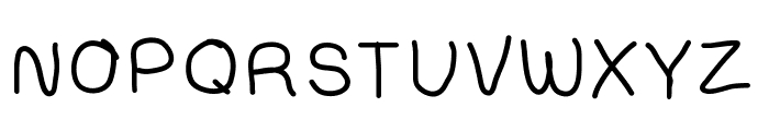 Compressedhand Font UPPERCASE