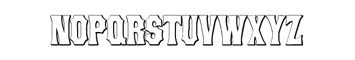 ConcaveTuscan Beveled Font LOWERCASE