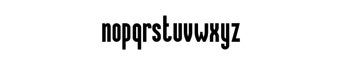 Condensed Bold Font LOWERCASE