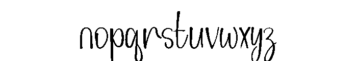 Confident Font LOWERCASE