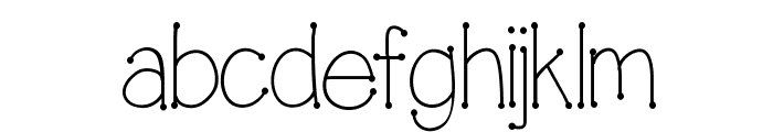 Connected Font LOWERCASE