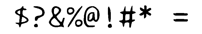 ConsoleFu Font OTHER CHARS