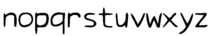 ConsoleFu Font LOWERCASE