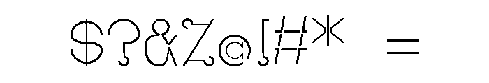 Continuity Font OTHER CHARS