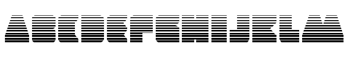 Contour of Duty Gradient Font LOWERCASE