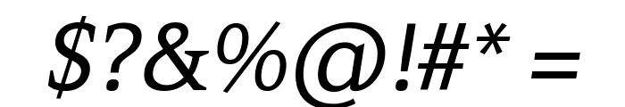 Contra Italic Font OTHER CHARS