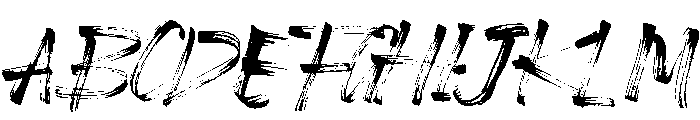 Contradiction Font UPPERCASE
