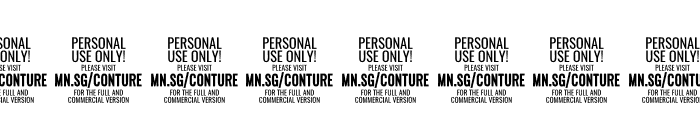 Conture Script PERSONAL USE Font OTHER CHARS