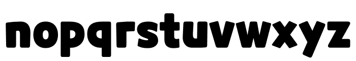 CookieRunOTF Black Font LOWERCASE