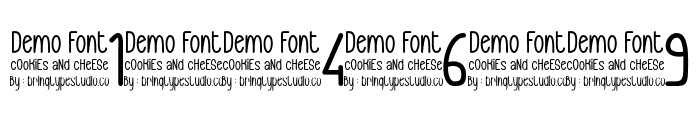 Cookies and Cheese Font OTHER CHARS