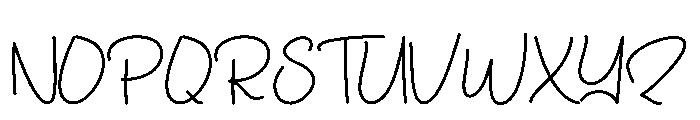 Cool Classy Font UPPERCASE