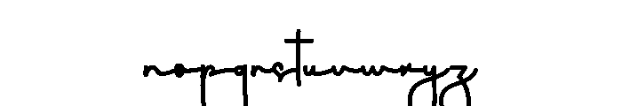 Cool Classy Font LOWERCASE