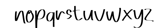 Cooling cartoon Font LOWERCASE