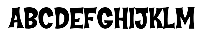CoopFlaired Font UPPERCASE