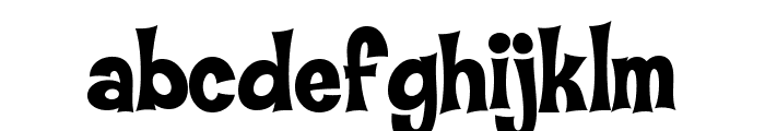 CoopFlaired Font LOWERCASE