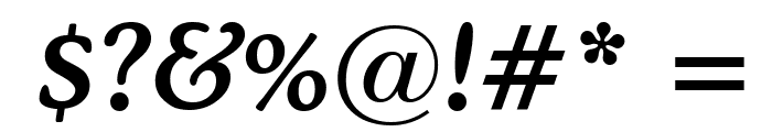 Cooper Medium Italic BT Font OTHER CHARS