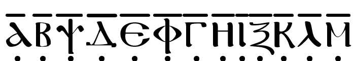 Coptic Bold Font UPPERCASE