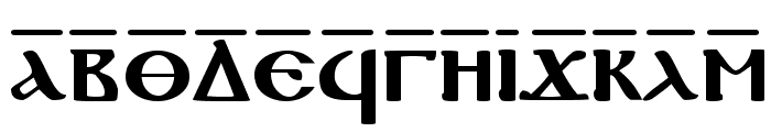 Coptic Normal Font UPPERCASE