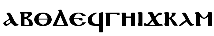 Coptic Normal Font LOWERCASE