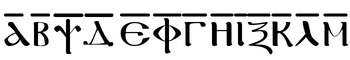 Coptic Regular Font UPPERCASE